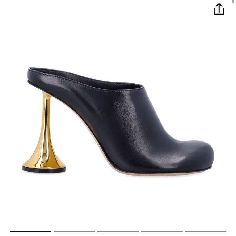 Coperni Black and Gold Women's Mules